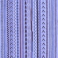 thumbnail image 1 of Ahgly Company Machine Washable Indoor Square Abstract Blue Modern Area Rugs, 6' Square, 1 of 4