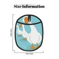 thumbnail image 3 of Pofeuu Three White Geese Print Silicone Pot Mat Mitten With Hanging Loop Heat Resistant Oven Mitts Non-Slip Bbq Baking Smoking Potholders, 3 of 7