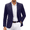 Navy Blue, variant on COOFANDY Sports Jackets for Men One Button Knit Sport Coat Casual Stylish Notched Lapel Blazer