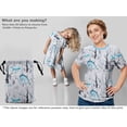 thumbnail image 6 of oneOone Viscose Chiffon Light Blue Fabric Deer Dress Material Fabric Print Fabric By The Yard 42 Inch Wide, 6 of 6