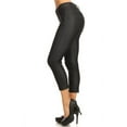 thumbnail image 2 of Women's Cotton Blend Capri Jeggings Stretchy Skinny Pants Jeans Leggings, 2 of 3
