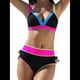 thumbnail image 3 of Bikini Push Up con Cuello Halter para Mujer, Sujetador Acolchado, Top y Braguitas, Conjuntos de Bikini de Talla Grande, Traje de Baño para Vacaciones. Negro XL, 3 of 10