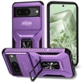thumbnail image 1 of Funda para GANGXUN Google Pixel 8 - Soporte metálico, Función magnética, Morado, 1 of 5