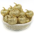 thumbnail image 1 of 12PCS Halloween Pumpkin Creative Glitter Foam Mini Pumpkin Artificial Pumpkin, 1 of 10