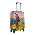 thumbnail image 3 of Bixox Washable Horse Sunflowers Printed Luggage Cover, Fashion Suitcase Protector Fits for X-Large luggage, 3 of 8