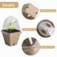 thumbnail image 3 of 20 macetas biodegradables para vivero con cúpula de humedad, macetas cuadradas de 2,3 pulgadas para iniciar siembra, macetas de turba para plántulas, 3 of 5