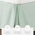 thumbnail image 5 of Tailored Pleated Bed Skirt Box Spring Frame Cover Dust Ruffle in Aqua for Cal King Size Bedding by Comfort Canopy, 5 of 12
