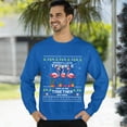 thumbnail image 3 of Christmas Sweatshirt, Apparently We're Trouble Funny Flamingo Squad Christmas Sweatshirt, Cute Bird Group Holiday Jumper, Witty Best Friend Gift for Her, 3 of 5