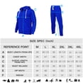 thumbnail image 5 of Fixha Men's Casual Tracksuits Long Sleeve Full Zip Hooded Athletic Sports Jogging Suits Sweatsuits for Men-Royal，3XL, 5 of 5