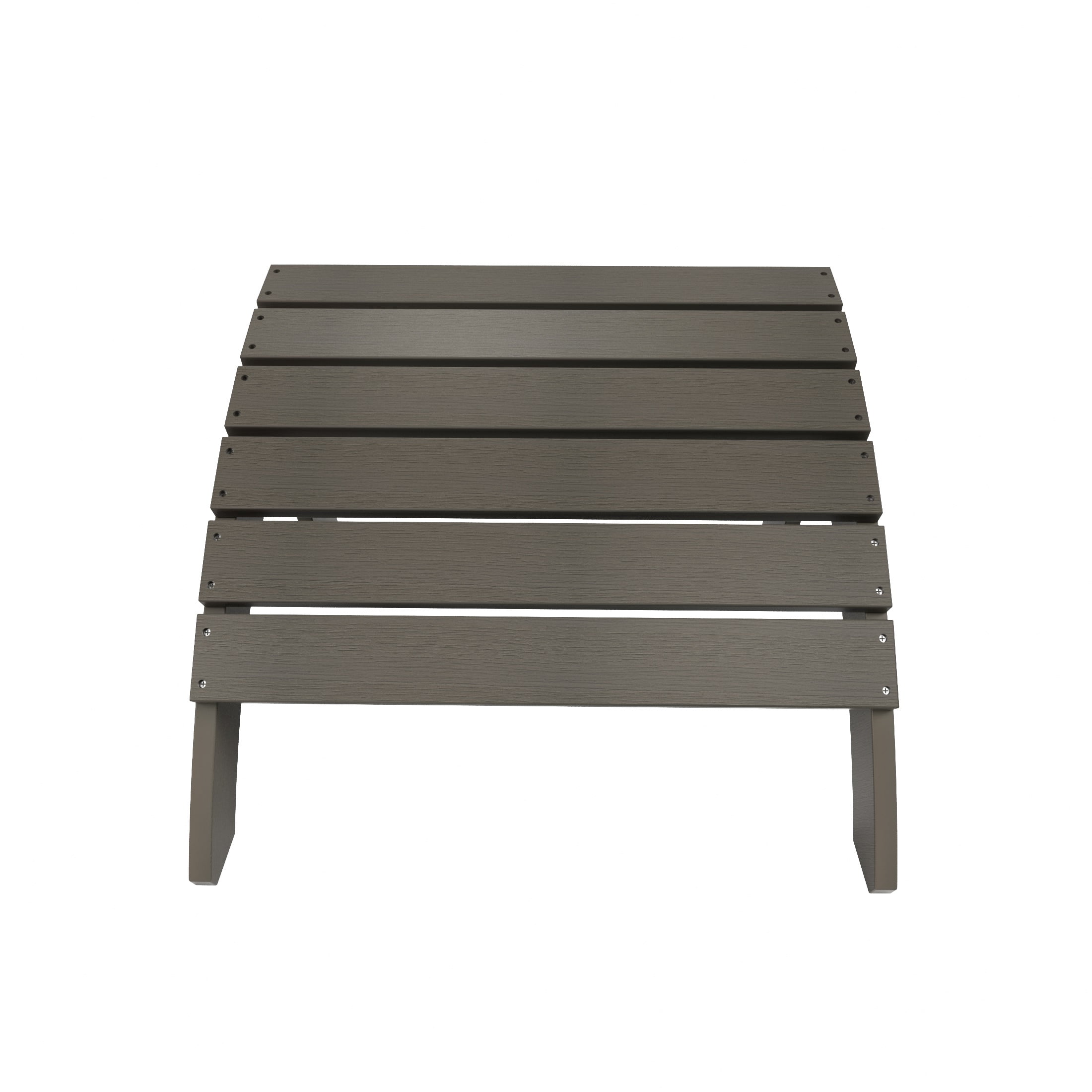 Outdoor Adirondack Chair Folding Ottoman, Charcoal Gray