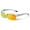 White with Orange Mirror, variant on Half Rim Sport Polarized Fit Over Sunglasses Wear Over Prescription Eyeglasses 100% UV Protection Men Women Mirror