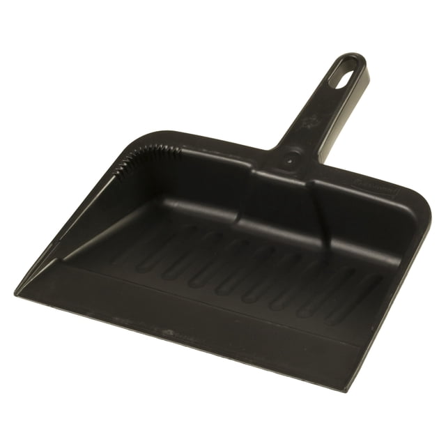 Recogedor Rubbermaid de plástico resistente 31 cm color carbón