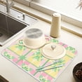 thumbnail image 2 of Yayeee Dish Drying Mat for Kitchen Counter 16" x 18" Microfiber Super Absorbent Coffee Decorative Pad, Retro Beige Stars, 2 of 9