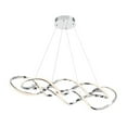 thumbnail image 3 of WAC Lighting Interlace 39" LED 3000K Contemporary Aluminum Pendant in Chrome, 3 of 4