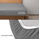 thumbnail image 2 of Sábana bajera ajustable Feather & Stitch New York King Size, gris, 2 of 6