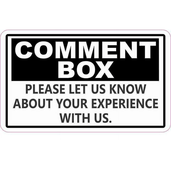 5in x 3in Comment Box Magnet