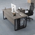 thumbnail image 2 of Storage Corner Office Desk Long Shelf Standing Drawers Computer Desks School Executivemesa Mesa De Computador Modern Furniture My Lux Decor Round, 2 of 30
