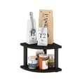 thumbnail image 5 of Furinno Turn-N-Tube 2-Tier Corner Countertop Organizer Shelf, Espresso/Black, 5 of 6