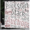 thumbnail image 4 of Ambesonne Video Game Shower Curtain, Noob Online Game, 69"Wx84"L, White Grey Pink, 4 of 5
