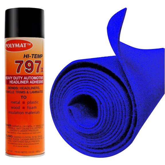 12FTx3.75FT POLYMAT BLU S35 Liner +1-797 For Hunting Gun Rifle Case Safe Cabinet