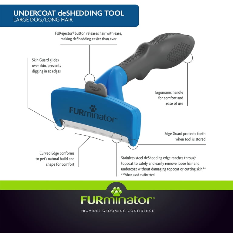 FURminator Large Dog Undercoat deShedding Tool photo 3