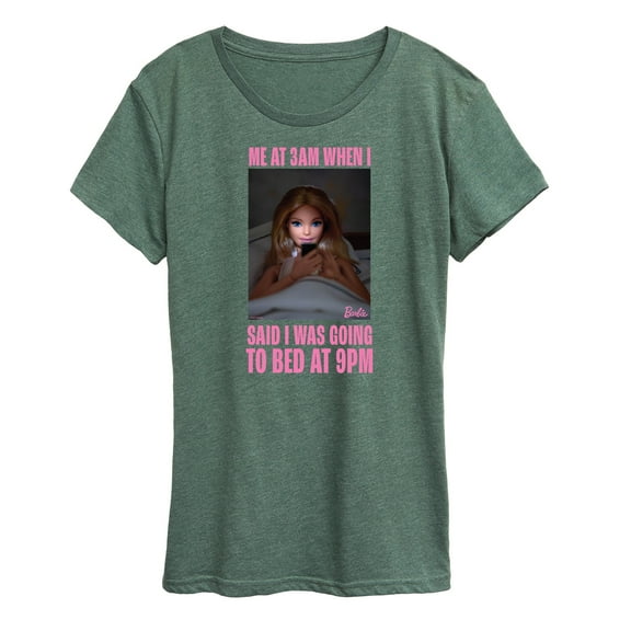 Barbie - Bedtime Meme - Women's Short Sleeve Graphic T-Shirt