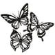 thumbnail image 2 of 3 piezas de mariposas colgantes de hierro para decoración de pared, adorno para colgar en la pared del hogar, 2 of 7