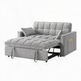 thumbnail image 4 of Modern Gray 4 in1 Loveseat Sofa Bed with Storage & Adjustable Backrest (85×80×75cm), 4 of 12