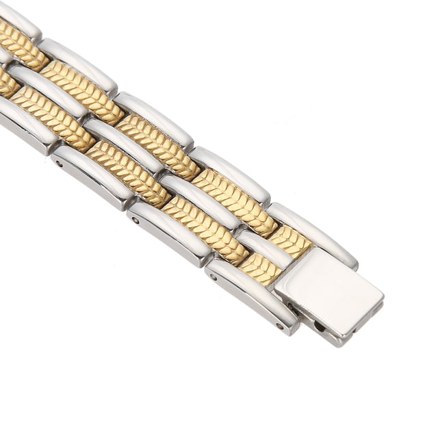 Pulsera de salud para hombre cadena de acero con imanes regalo de joyería para el cuidado ANGGREK Otros