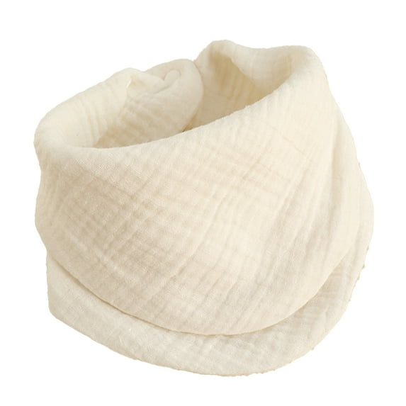 Plain color dual-purpose cotton yarn triangle towel, 4 layers of cotton yarn is soft and absorbent