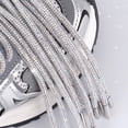 thumbnail image 5 of 2Pcs Glitter Rhinestone Rope with Net, Sparkly Crystal Shoe Laces, Bling Round Drawstring Cords Replacement for Hoodies Sweatpants Shorts Shoes Bags Accessories - 47 inch / 120 CM, 5 of 6