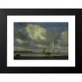 thumbnail image 2 of Jacob Salomonsz. van Ruysdael 14x11 Black Modern Framed Museum Art Print Titled - Fishing and Sailing Boats Under a Broad Sky (ca. 1645 - 1646), 2 of 5