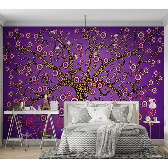 Tiptophomedecor Abstract Wallpaper Wall Mural - The Magic Tree