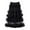 Black, variant on Womens Tiered Skirts Mesh Ruffle A Line High Waisted Fairy Style Autumn Winter Mid Skater Skirts Elastic Waist Daily Casual Winter Wear