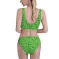 thumbnail image 3 of Picia St Patrick's Day Women's High Waisted Bikini Scoop Neck Swimsuit Two Pieces Bathing Suit-Large, 3 of 8