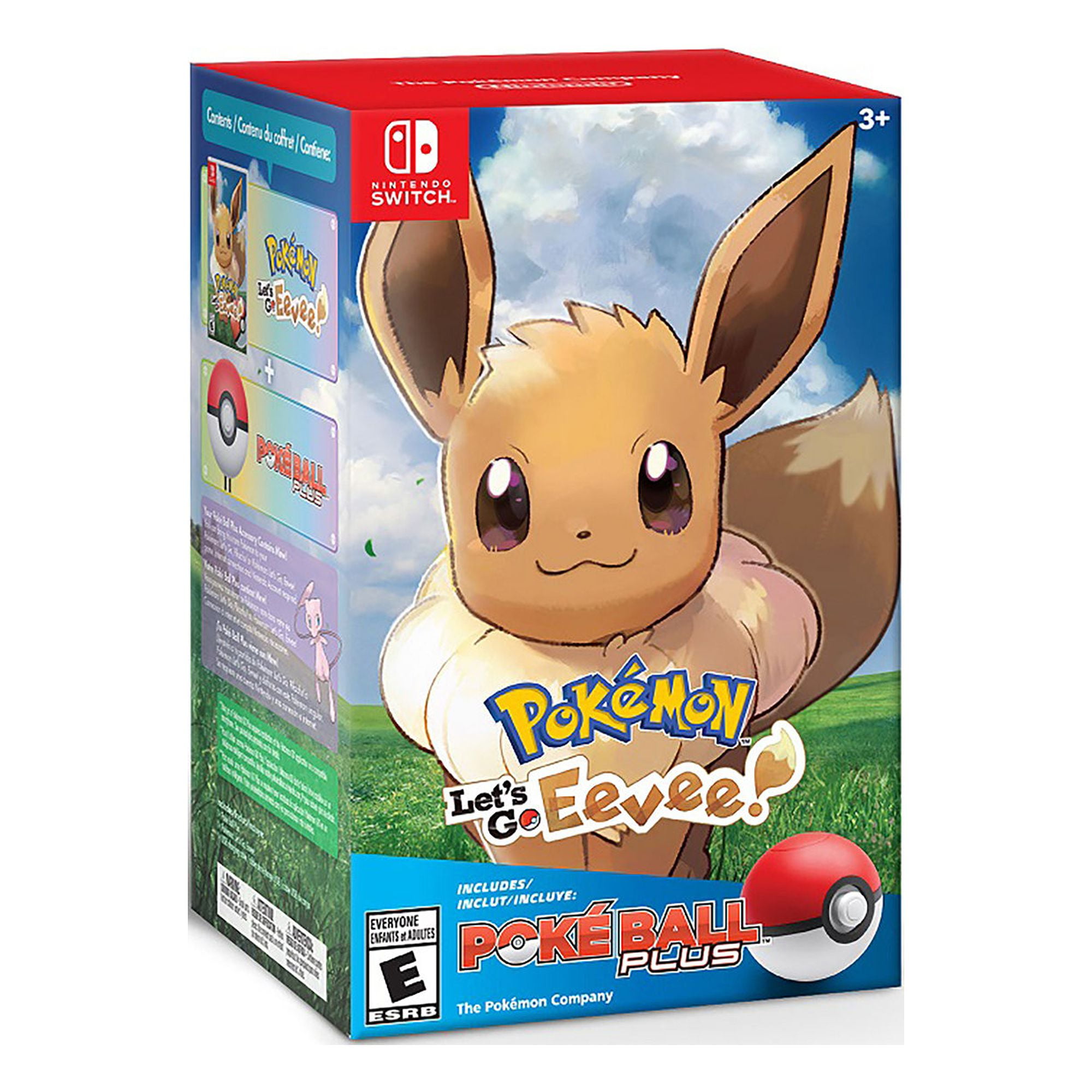 Amazon.com: Pokémon Let's Go! Eevee + Poké Ball Plus Set