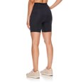 thumbnail image 4 of Reebok Women's Flex High Rise Compression Shorts with Pockets, Sizes XS-XXXL, 4 of 4