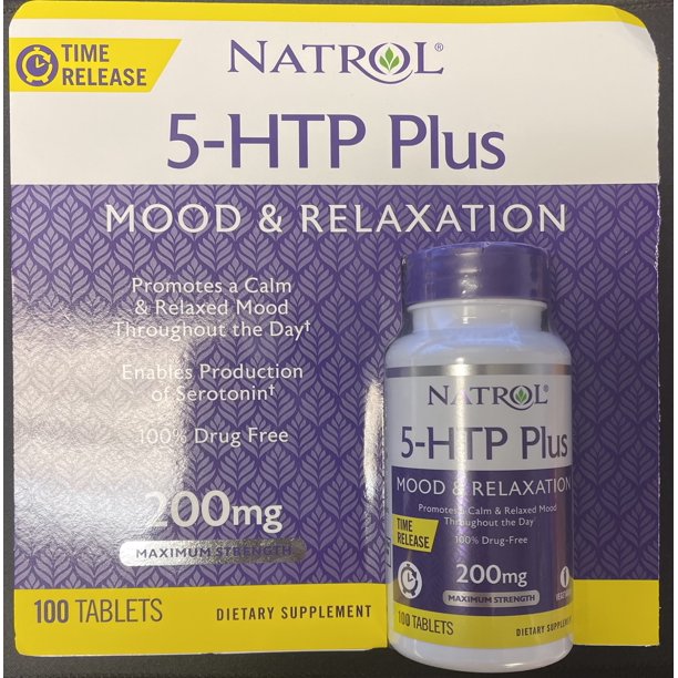 Natrol 5HTP Plus Mood & Relaxation 200 mg., 100 Time Release Tablets