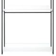 thumbnail image 3 of Benjara Cox Modular Closet System, 3 Wide White Board Shelves and Black Metal Frame, 3 of 5