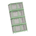 thumbnail image 2 of Portable Closet Wardrobe Closet Dustproof Cover Freestanding Large Capacity Wardrobe Storage Box for Cloakroom Bedroom Shirts Shoes Garments green, 2 of 8