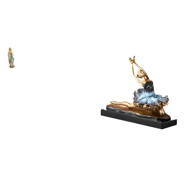 Estatua de bailarina de ballet de María, figura de dama, obra de arte, decoración de escritorio, escultura , resina, Jesús, bailarina, adorno p