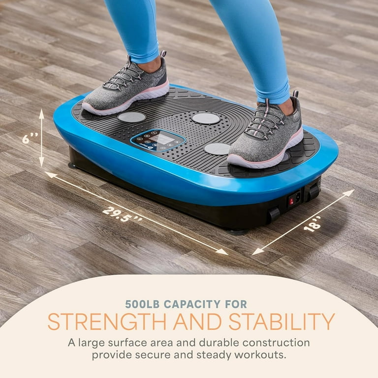 LifePro Rumblex Plus 4D Vibration Exercise Board, Home Fitness Platform,  Triple Oscillation, Blue