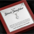 thumbnail image 1 of To My Bonus Daughter | Shine Like The Brightest Star | Necklace, 1 of 5