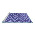thumbnail image 2 of Ahgly Company Machine Washable Indoor Rectangle Oriental Blue Traditional Area Rugs, 6' x 9', 2 of 4