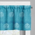 thumbnail image 3 of Ambesonne Abstract Valance Pack of 2, Drops in Blue Hexagons, 42"X12", Sea Blue Dark Seafoam, 3 of 5