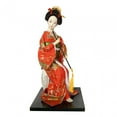 thumbnail image 4 of Esquirla Japanese Geisha Kimono Dolls, 12 inch Traditional Ornament Lady Statuette Miniature Figurines for Bedroom Tabletop Girl Women D, 4 of 8