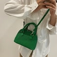 thumbnail image 5 of Bolso bandolera de piel sintética estilo retro para mujer, de primavera, color verde, 5 of 5