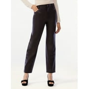 Scoop Women's Faux Leather Relaxed '90s Pants