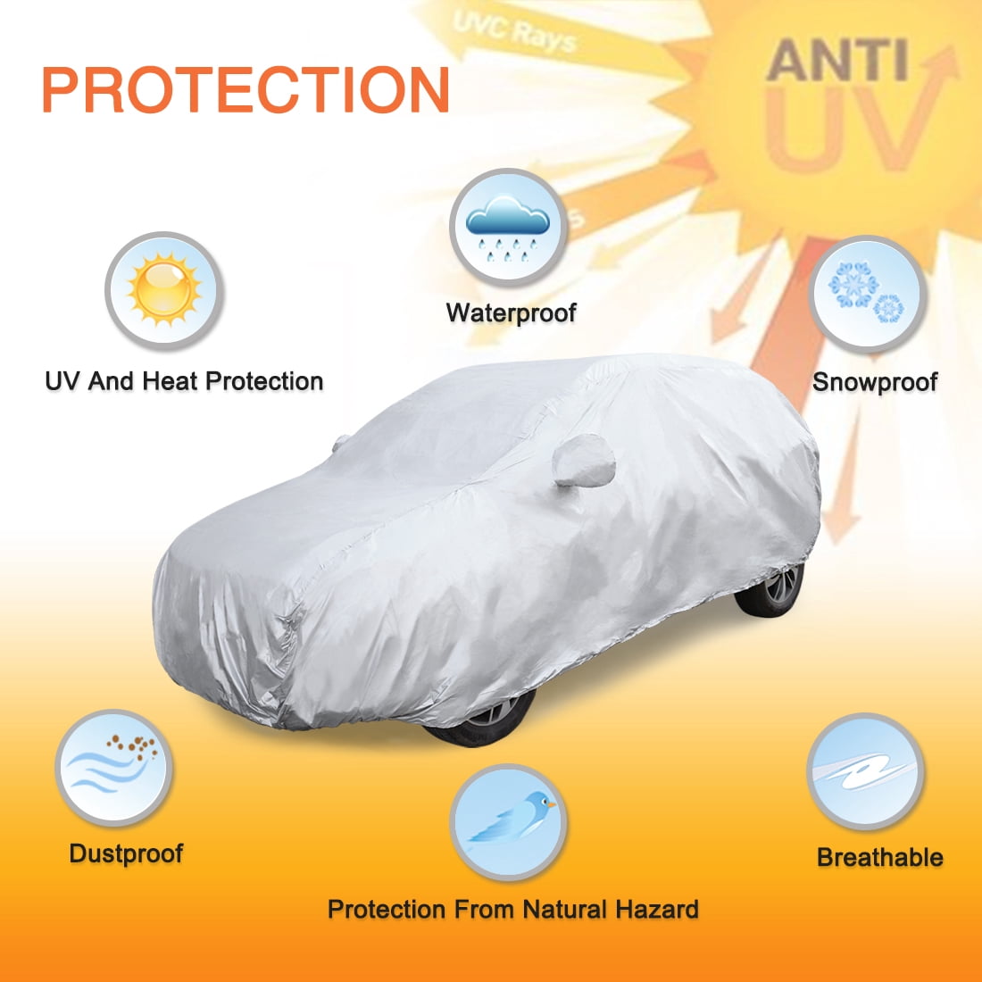 Unique Bargains YL 170T Car Cover 
