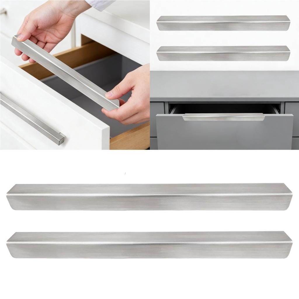 Ywmsfl Steel Cabinet Guards Erosion Resistant Drawer Edges Covers with Adhesive Simple Installation for Modern Kitchens